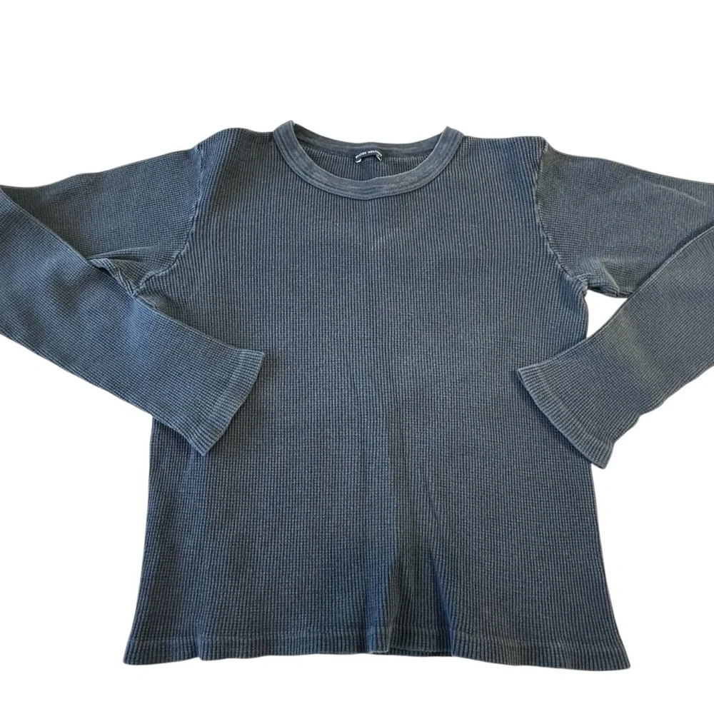 Brandy Melville Bundle of 2, Fitted‎ Waffle Knit Thermal Top & Georgetown Short